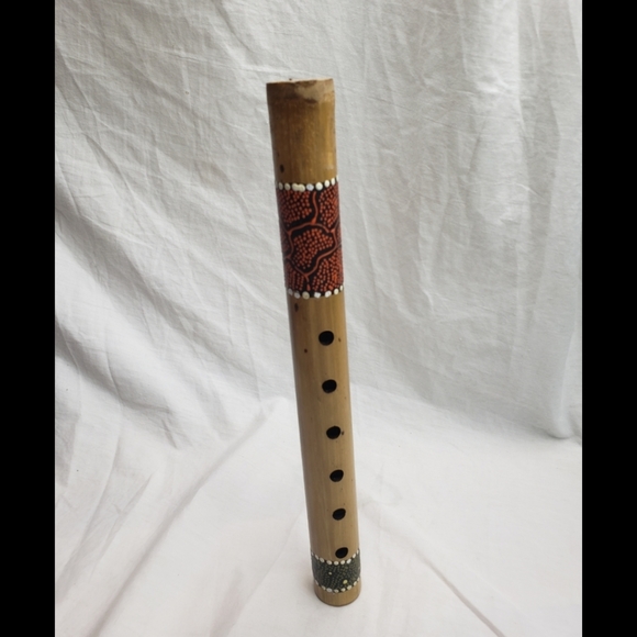 Hand Crafted Other - Australian Handcrafted Bamboo Flute Handpainted